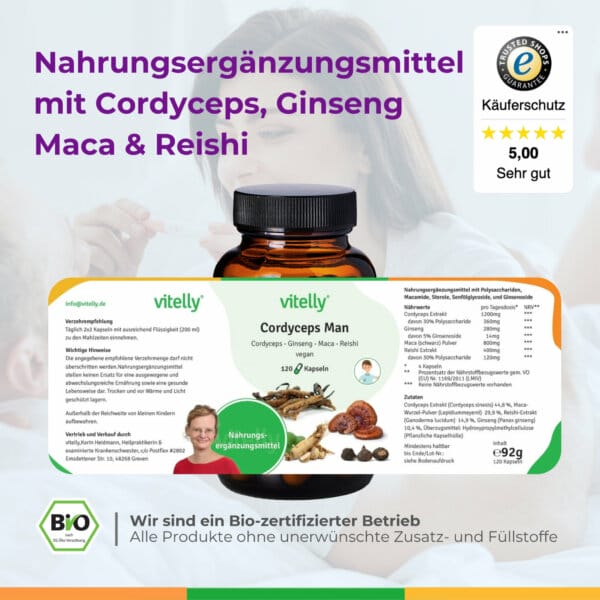 Cordycepsman Kinderwunsch Spermienqualitaet Spermienreifung Vitalpilze Unfruchtbar