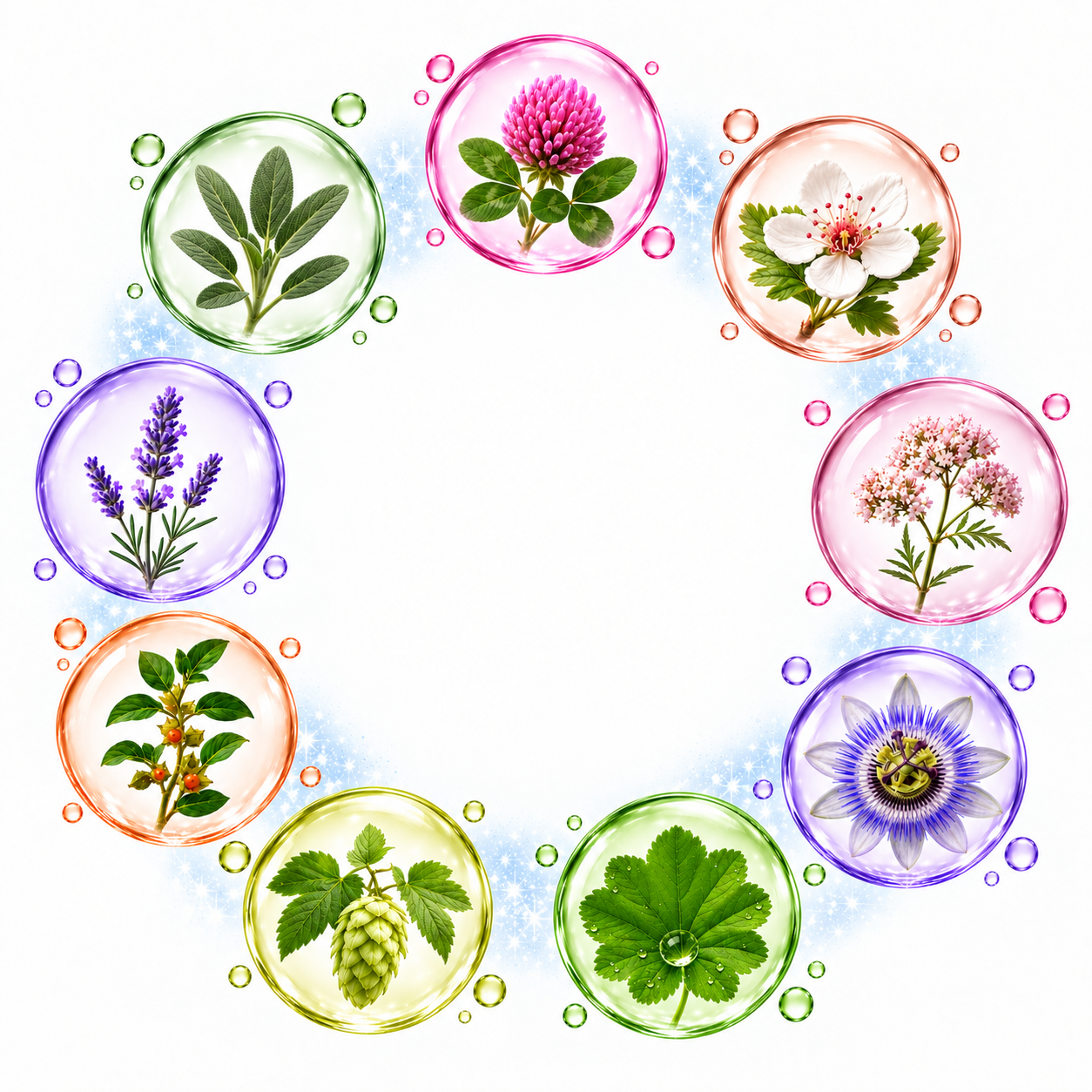 Rotklee Mit Isoflavonen, Frauenmantel Und Ashwagandha Ergänzt Durch Passionsblume, Lavendel, Hopfen, Salbei, Baldrian Und Weißdorn. Befindet Sich In Dem Menopause Wecheseljahrs Komplex Rotklee Mit Isoflavonen, Frauenmantel Und Ashwagandha Ergänzt Durch Passionsblume, Lavendel, Hopfen, Salbei, Baldrian Und Weißdorn. Befindet Sich In Dem Menopause Wecheseljahrs Komplex