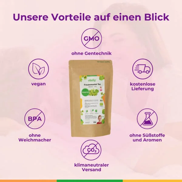 Frauenmantel Tee, Kinderwunsch Tee, Pimp my Eggs, Gelbkörperschwäche, Regelschmerzen