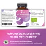 Agnus Castus Bio, Pflanzliche Unterstützung Pms, Mönchspfeffer Extrakt, Hormonelle Balance, Bio Mönchspfeffer, Mönchspfeffer Kapseln, Vitex Agnu (6)