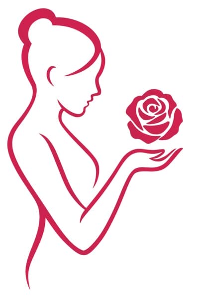 Frau Mit Blume Sie Ist In Den Wechseljahren