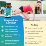 Magnesium Komplex, Hochdosiert, Vegan, 7 Magnesium Formen Multi Magnesiumkomplex, Unterstützt Normale Muskelfunktion,unterstützt Normales Ne (4)