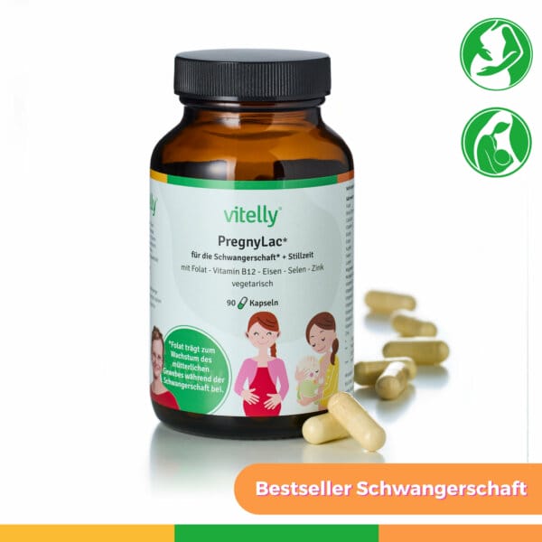 Pregnylac Folat Eisen Magnesium Folsaeure Blutarmut Schwanger Trimester