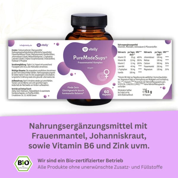 Puremodessups Pms Kapsel Mönchspfeffer Prämentruelles Syndrom Frauenmantel (11)