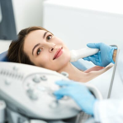 Schilddrüse Ultraschall Der Schilddrüse