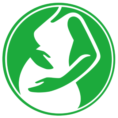 Schwangerschafts Logo Grün, Ohne Hintergrund