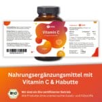 Vitamin C Komplex, Abwehrkräfte Stärk, Hagebutten Extrakt, Gepuffertes Vitamin C, Vegan & Frei Von Zusätzen, Immunsystem Unterstützung, Kollagenbildu (4)